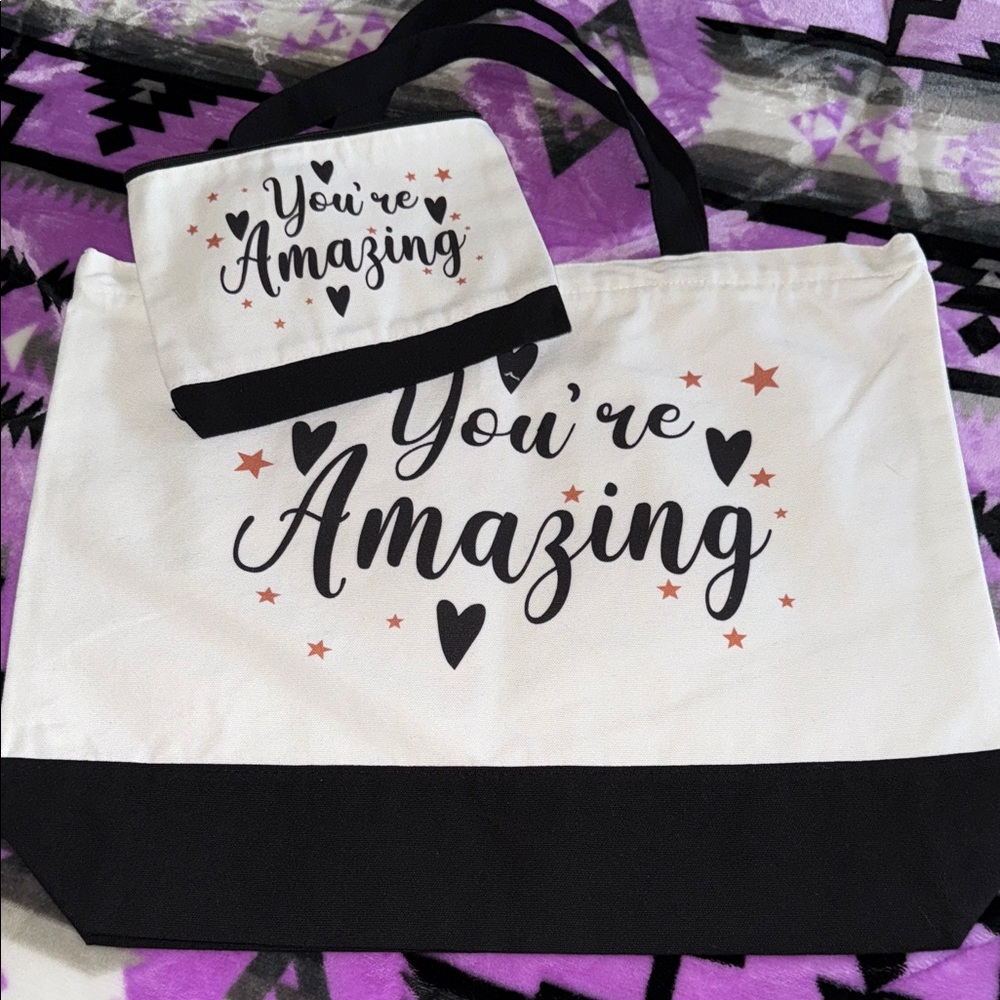 ✨You're Amazing Tote and Pouch Set